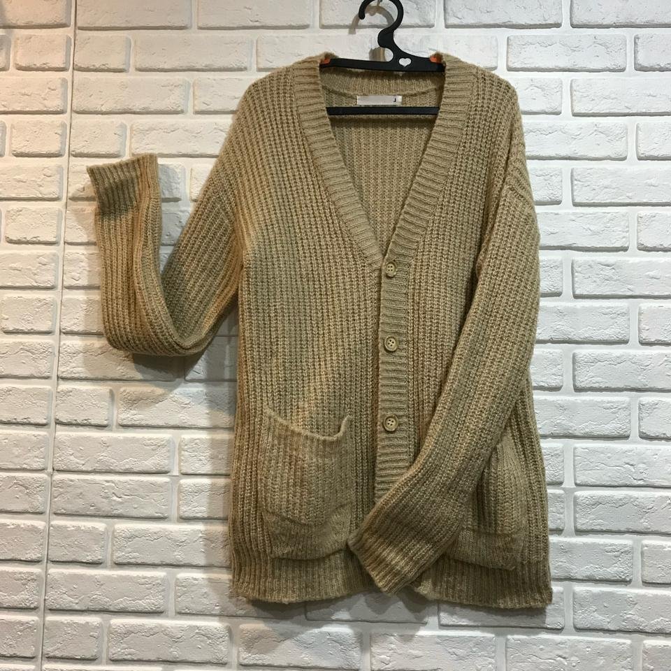 타미힐피거 여성 로고 패치 스냅버튼 브이넥 가디건 2색상 3