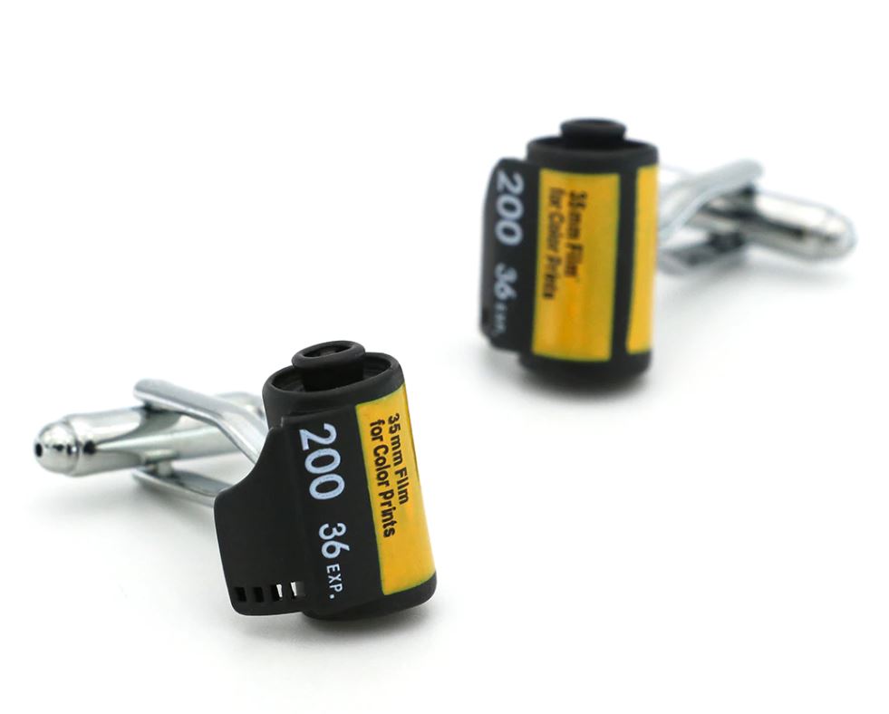 Men's Camera Roll Film Cuff Links Copper 필름 커프스