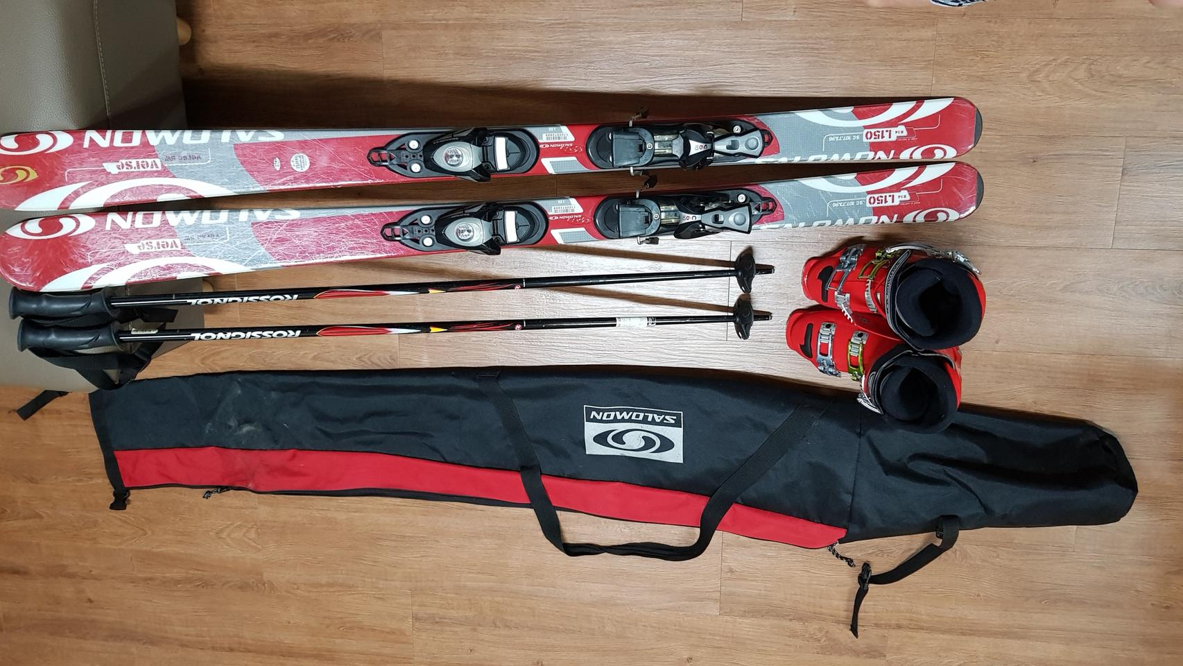 살로몬 스키장비 세트+부츠포함