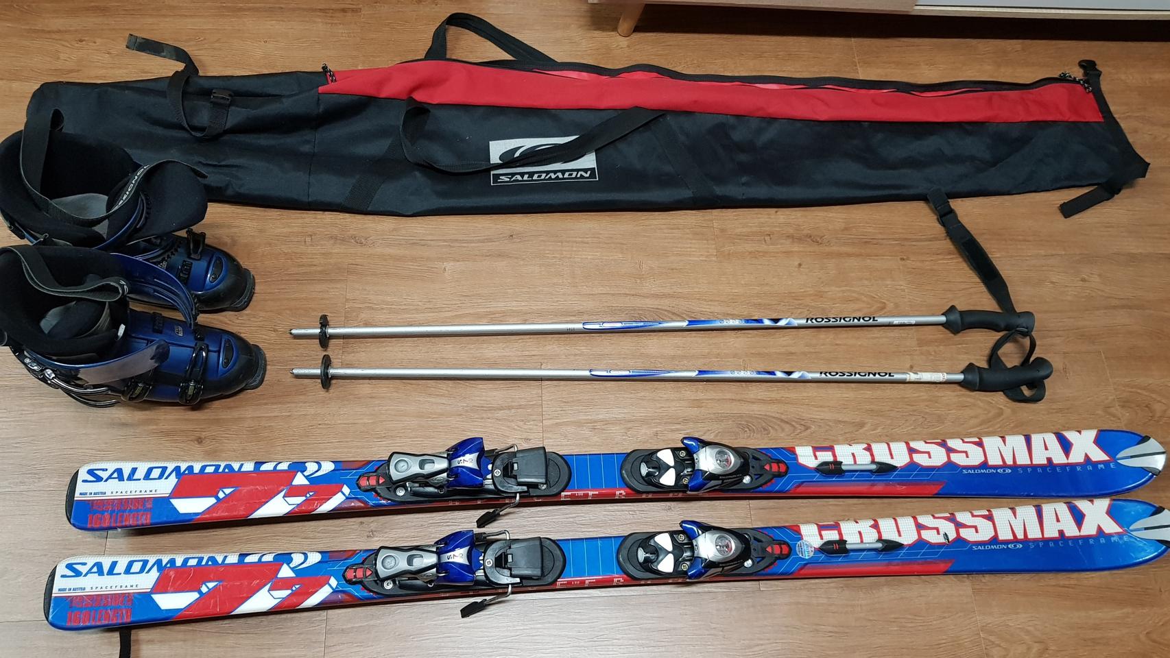 살로몬 스키장비세트+부츠포함