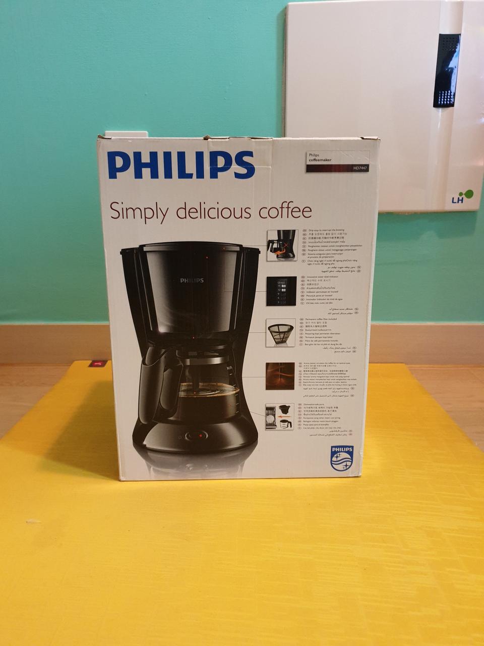 필립스 커피메이커 HD7447 1.2L (검정색)