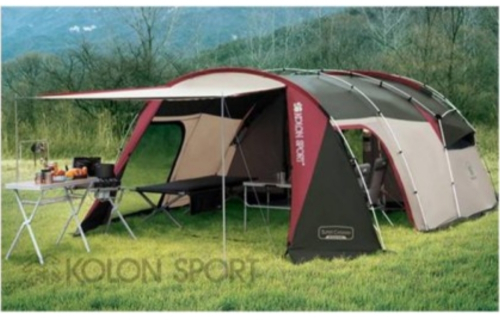 코오롱 슈퍼카라반 거실형 텐트 판매해요