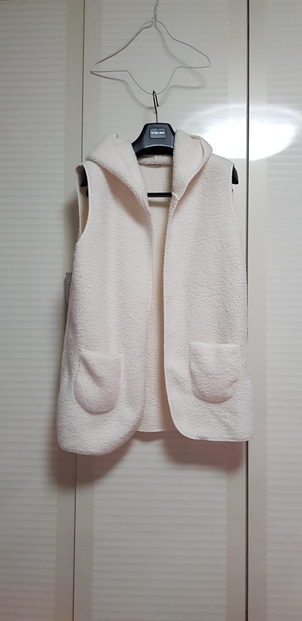 여성 롱조끼 (뽀글후드조끼)