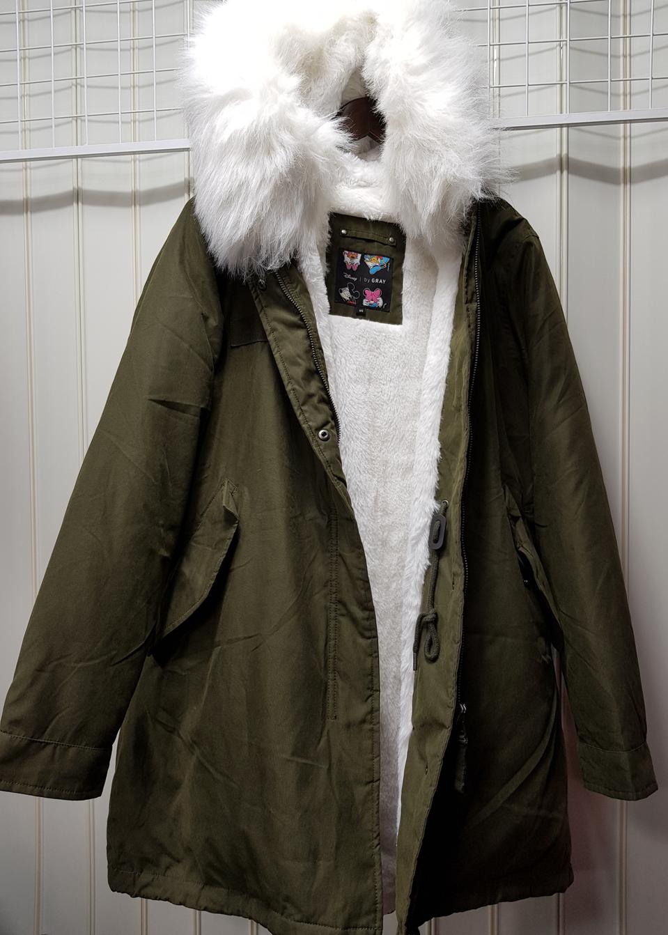 디즈니 오리털과 화이트퍼  야상 95