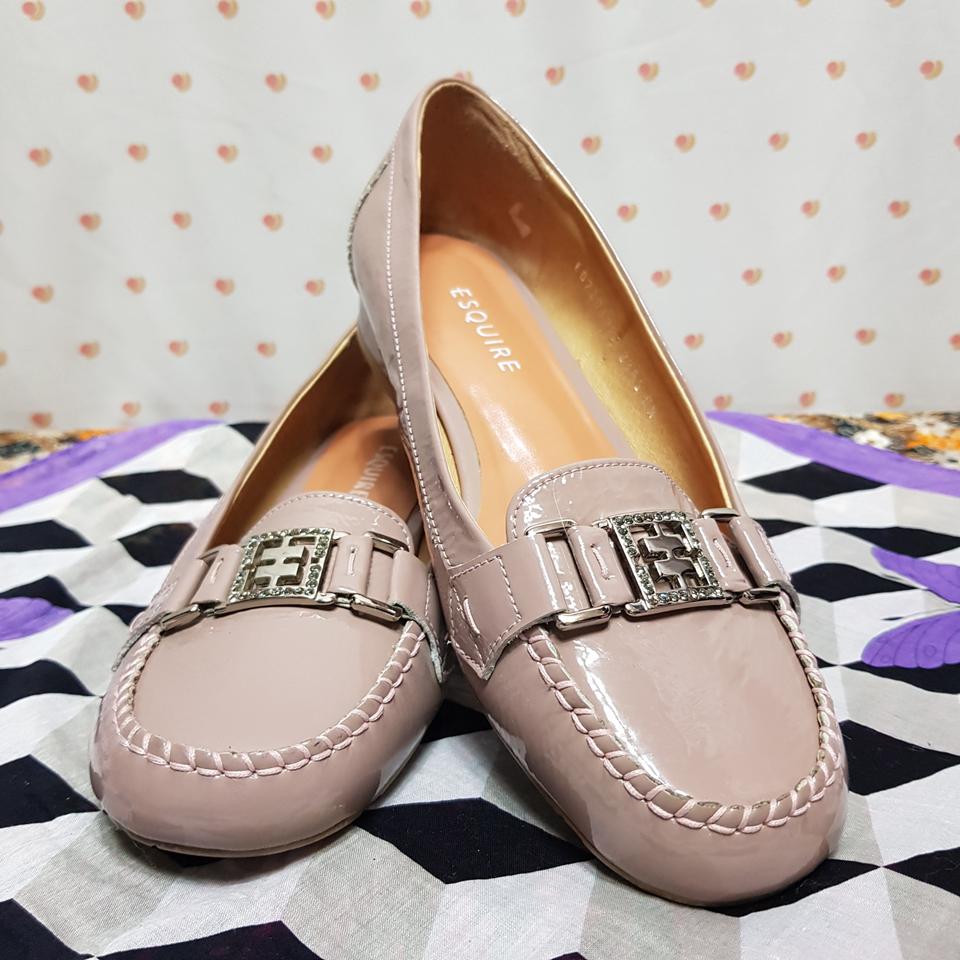 에스콰이어퍼플핑크단화/235/플랫슈즈/발편한