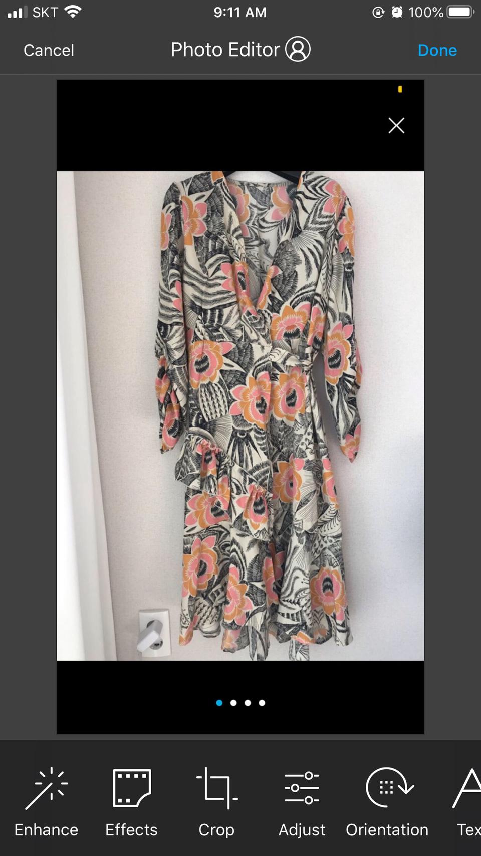 (새상품) 플로럴 랩 원피스 (무료배송)