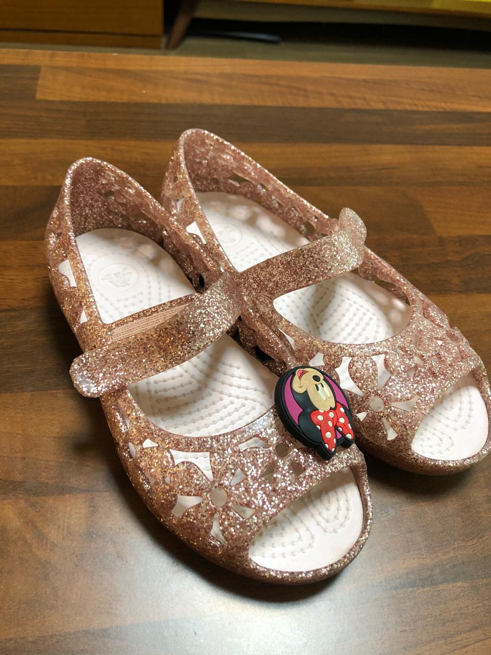 크록스 핑크펄 젤리샌달170