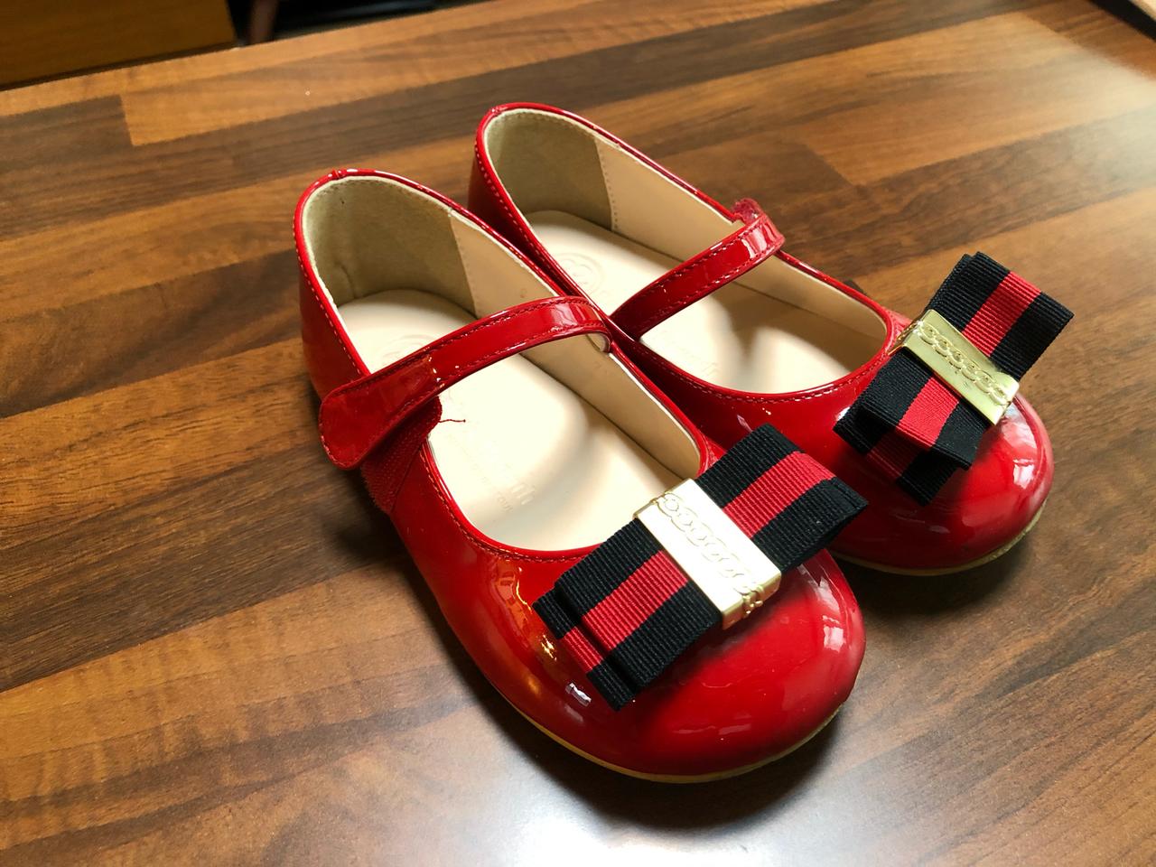 빨간 정장구두 170 여아용 에나멜구두