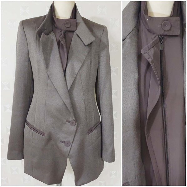 아나카프리/ 2톤펄하프쟈켓/겹디자인/66