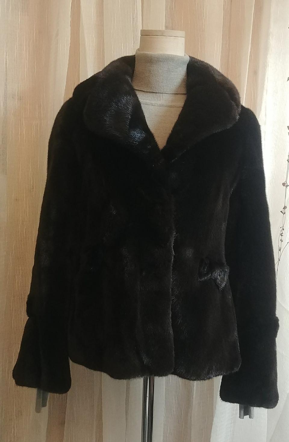 블랙그라마밍크코트