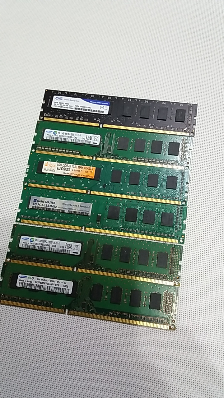 DDR3.DDR2.종류별.데스크탑용