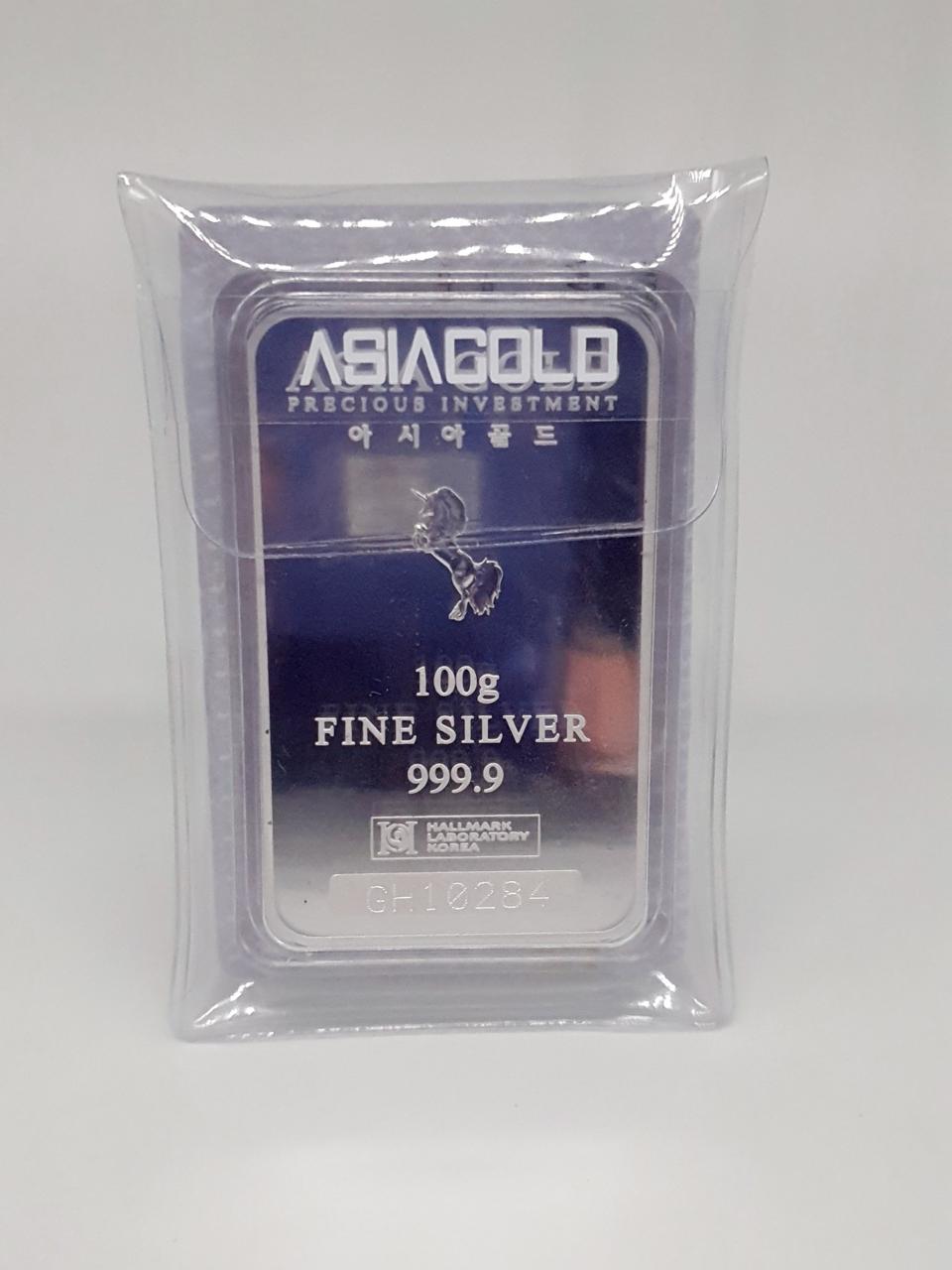 아시아골드실버바 100그람