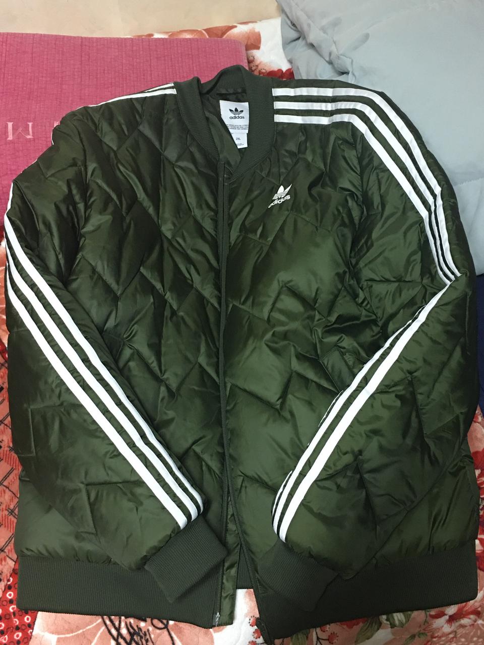 아디다스 퀼티드 점퍼