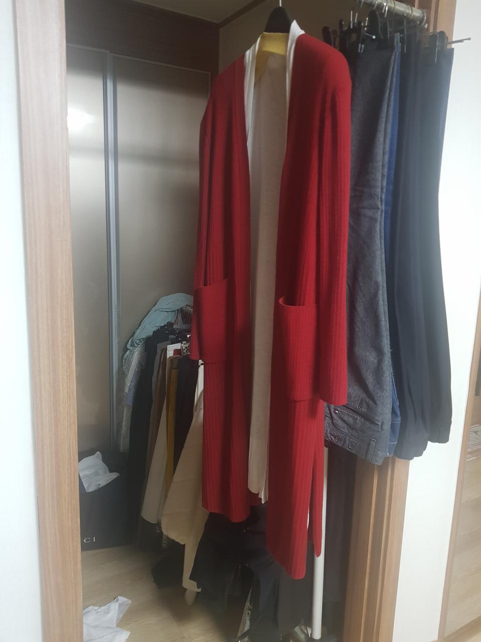 니트 롱 가디건