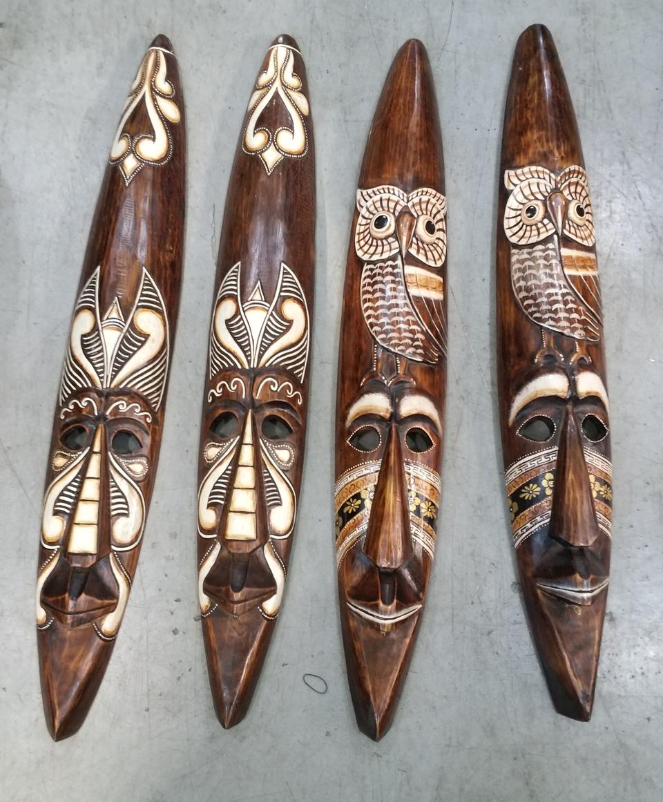 인도네시아 나무 조각 벽걸이용 판매해요(개당금액)