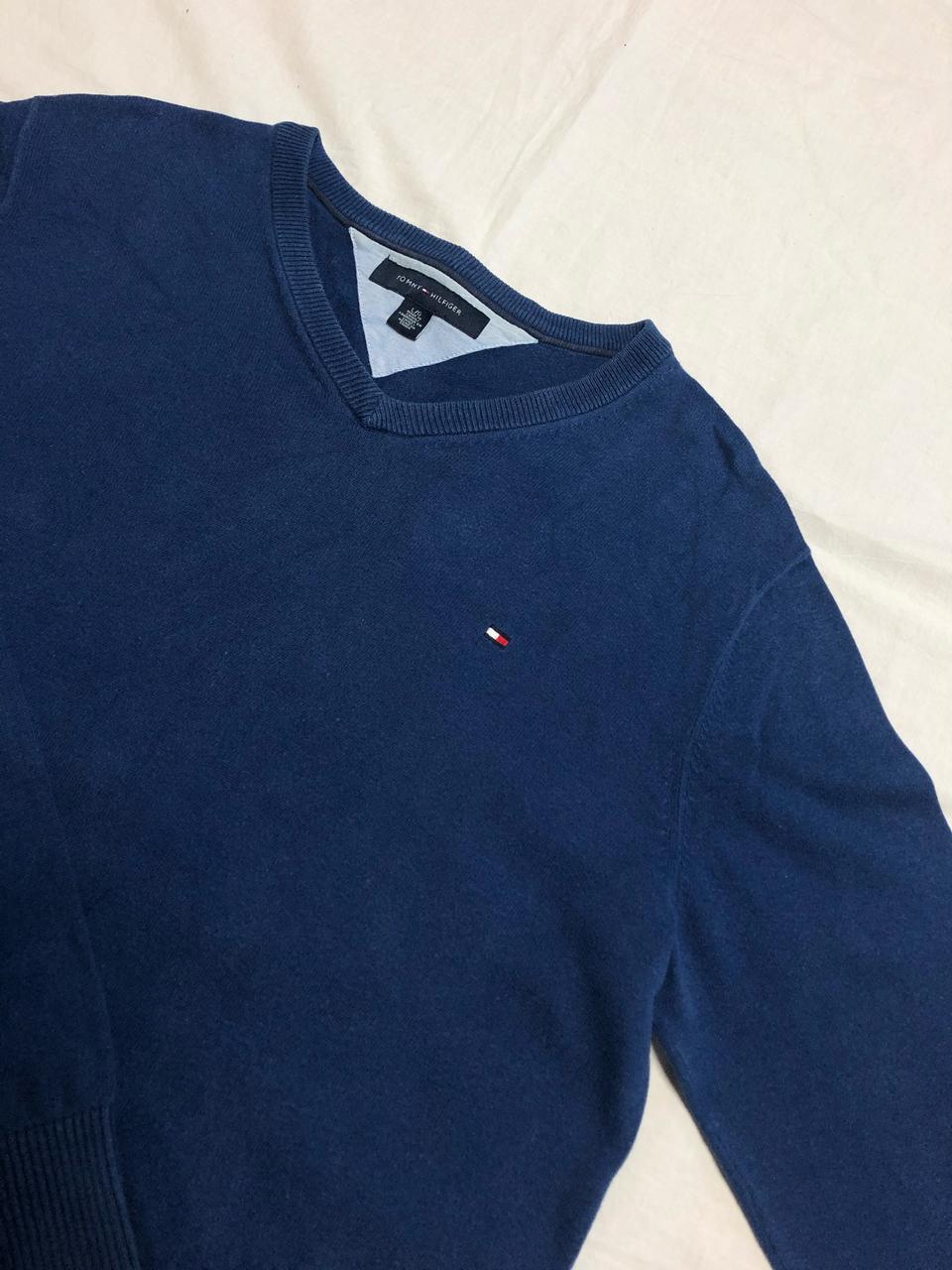[105 실측확인!] 타미힐피거 존예 블루니트!!