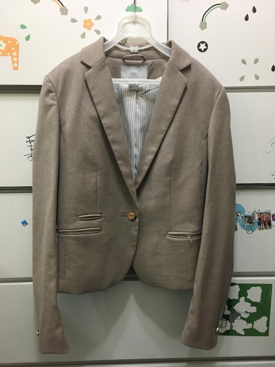 H&M 카키색 정장 자켓