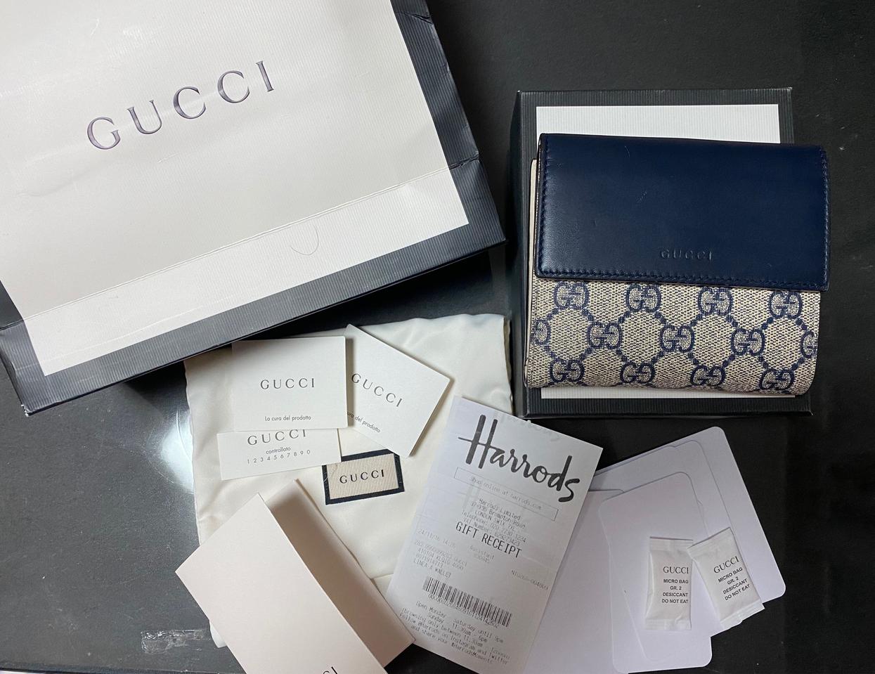 (정품)구찌 슈프림 여성반지갑