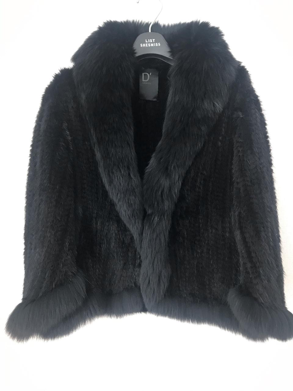 디데무 정품 모피 100% 케이프 스타일 자켓 55-66