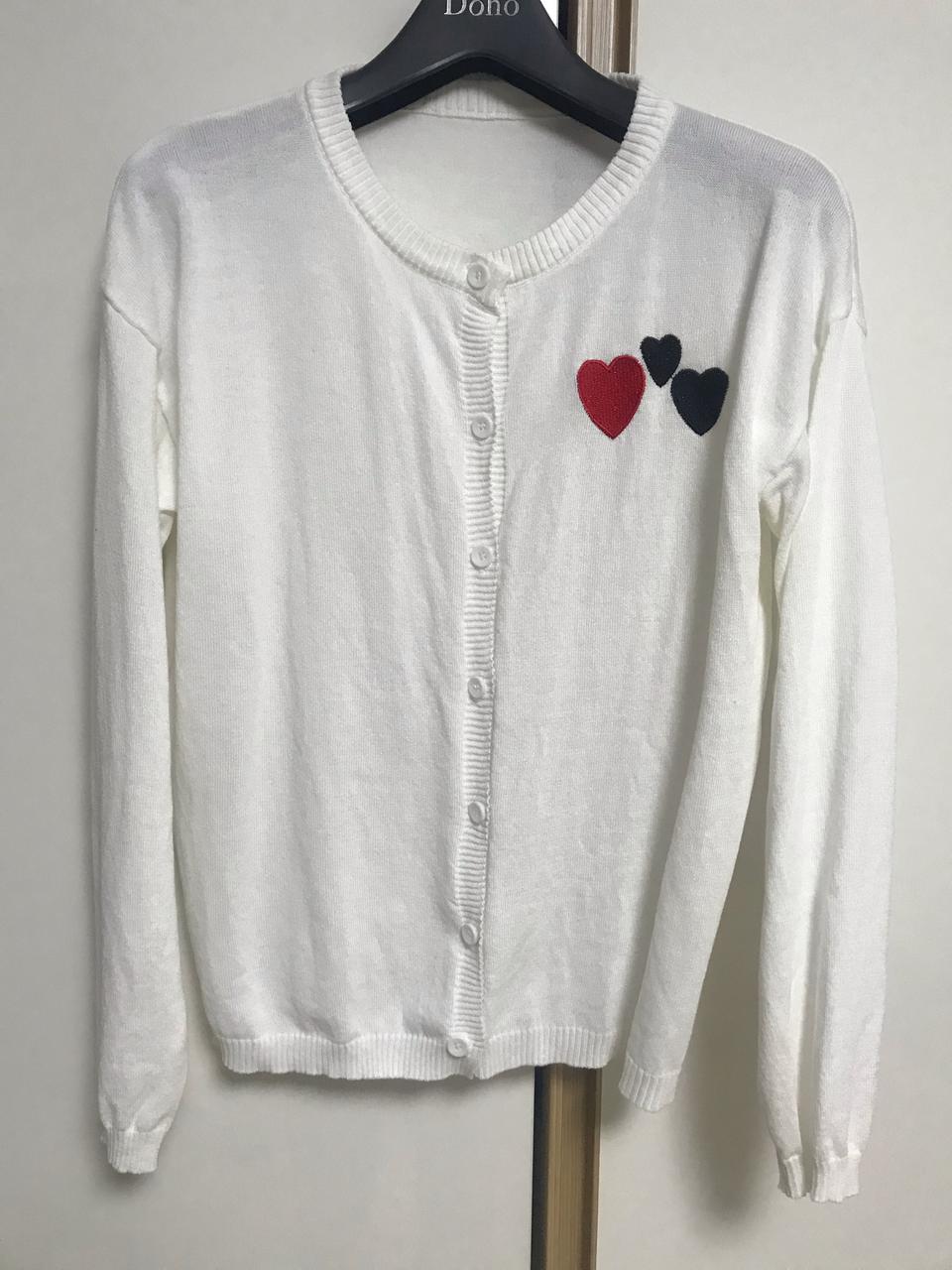 러블리 하트 숏 가디건  (무료배송)