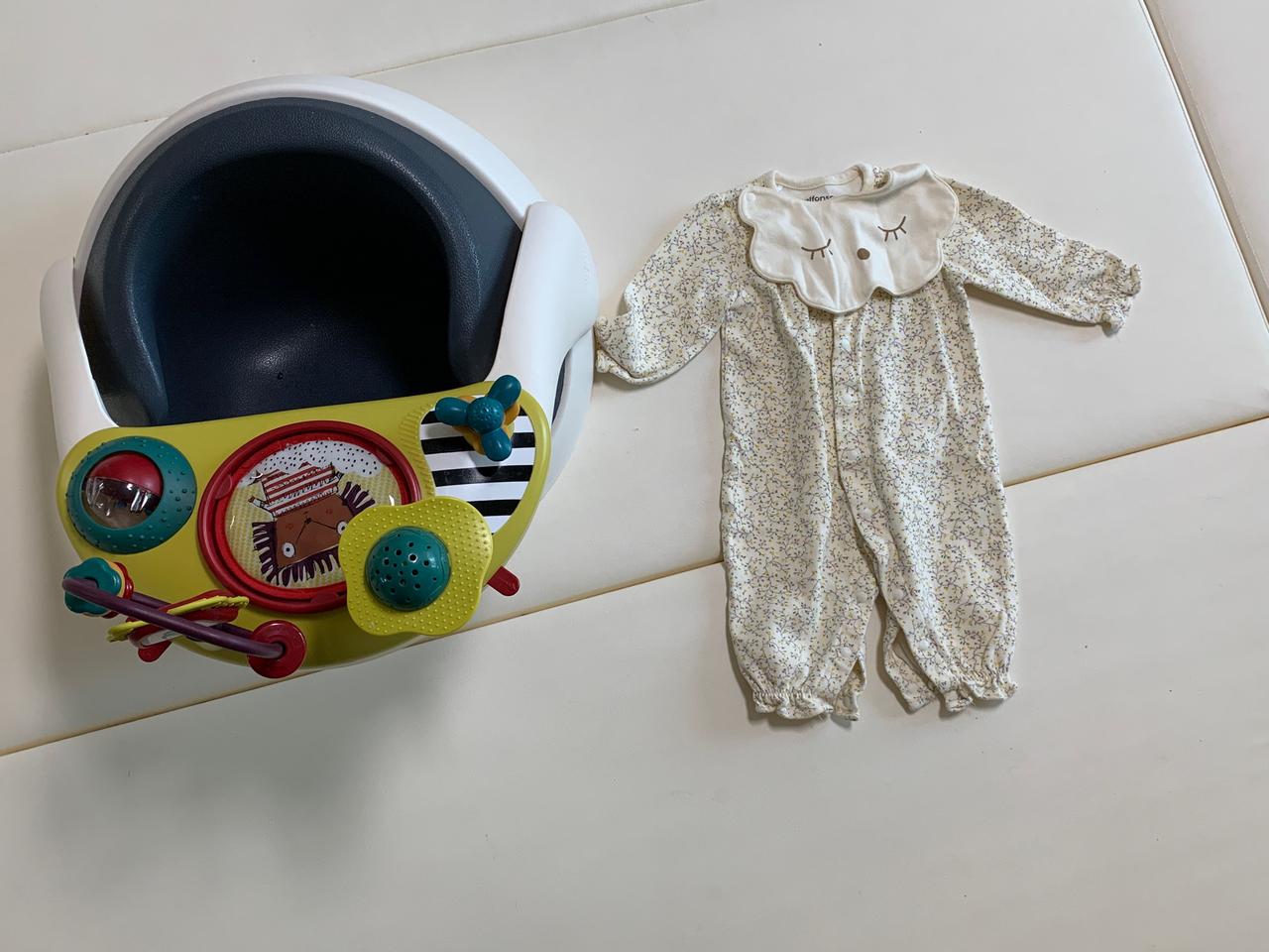 마마스앤파파스 스너그(범보의자)랑 우주복이요^^