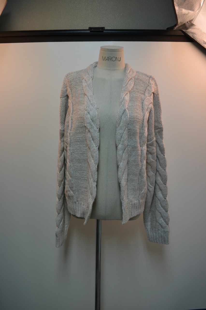 꽈배기 니트 가디건