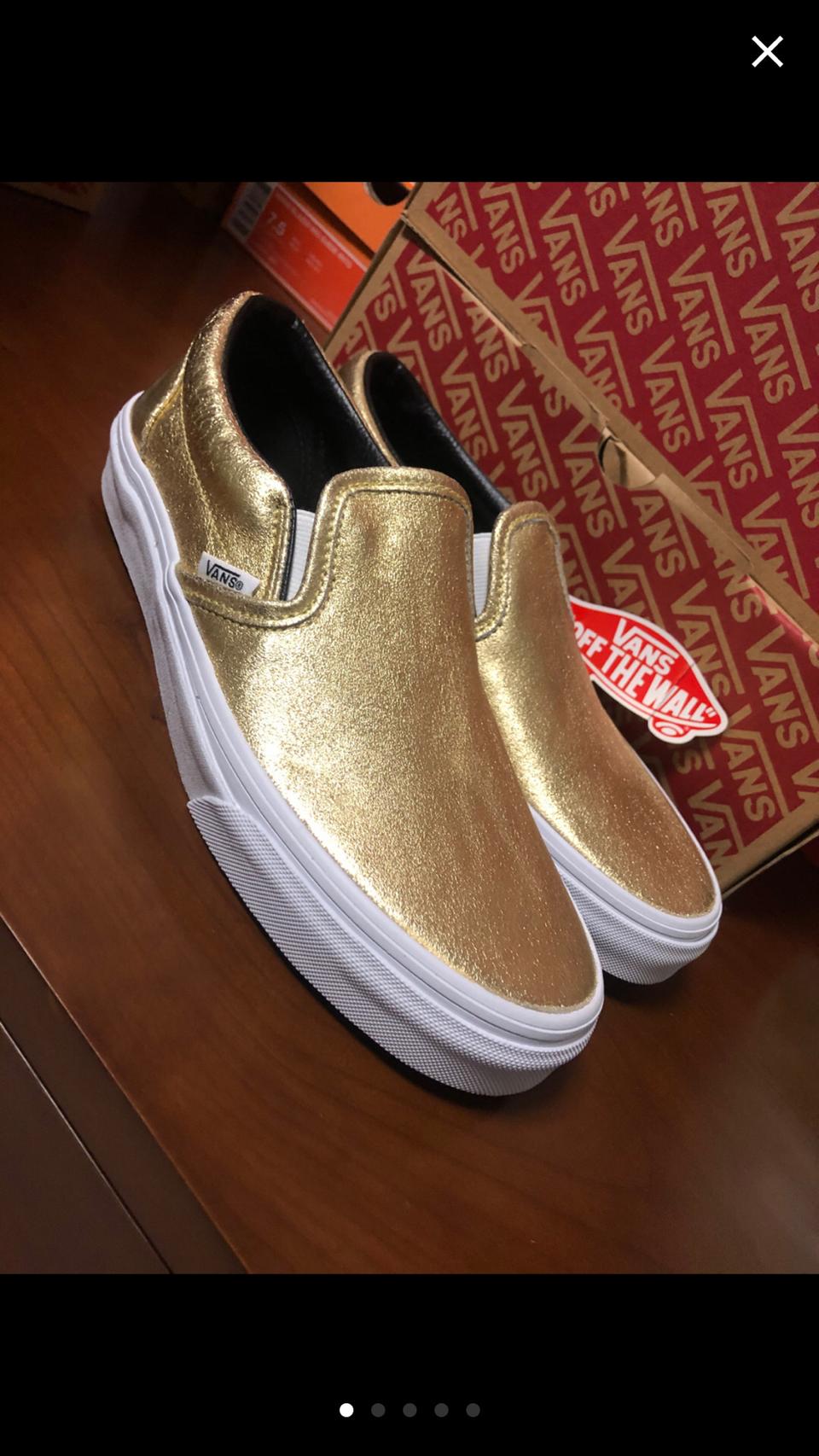 반스 클래식 슬립온 골드 245 새상품