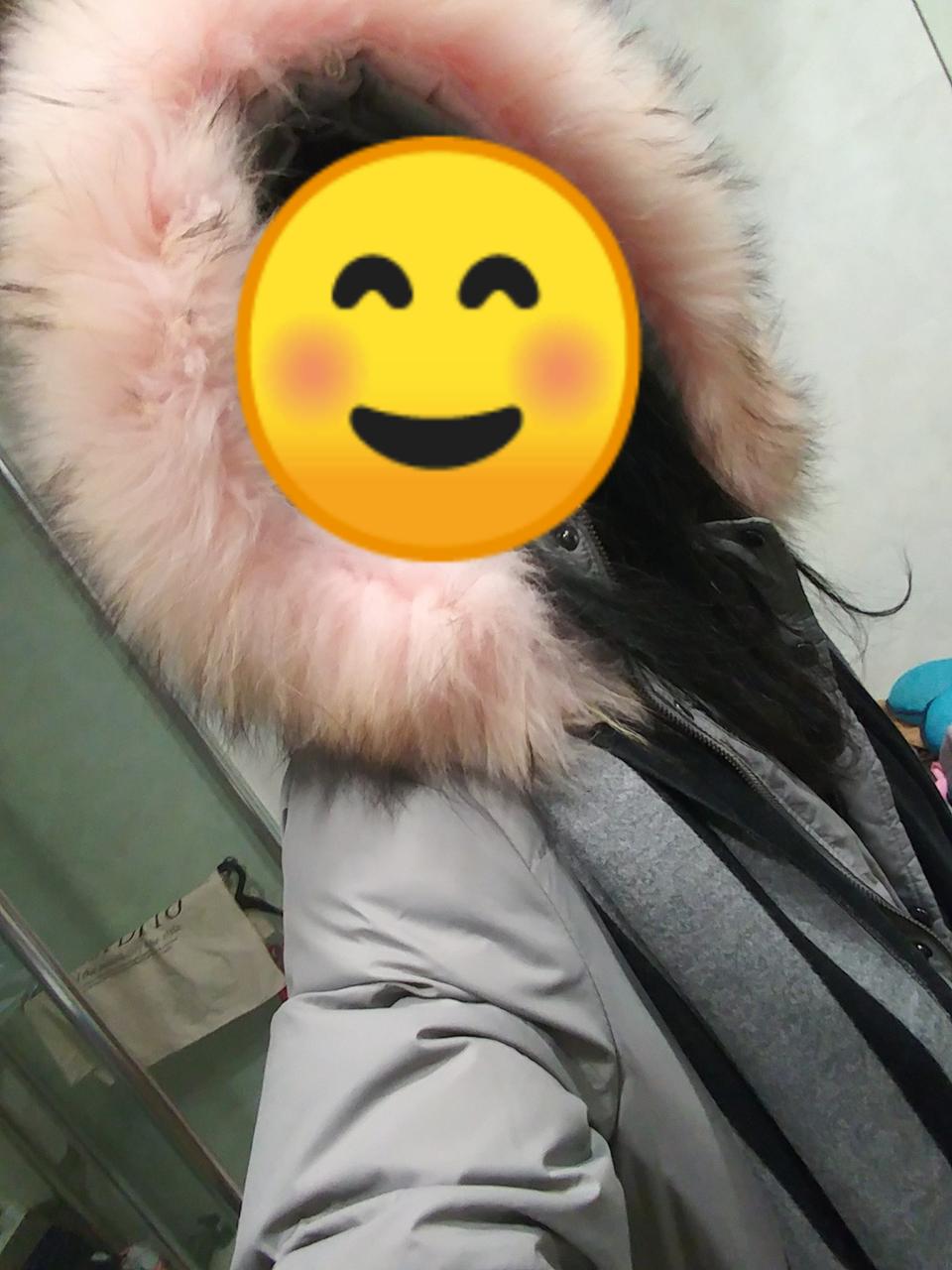 구스다운 그레이 롱패딩