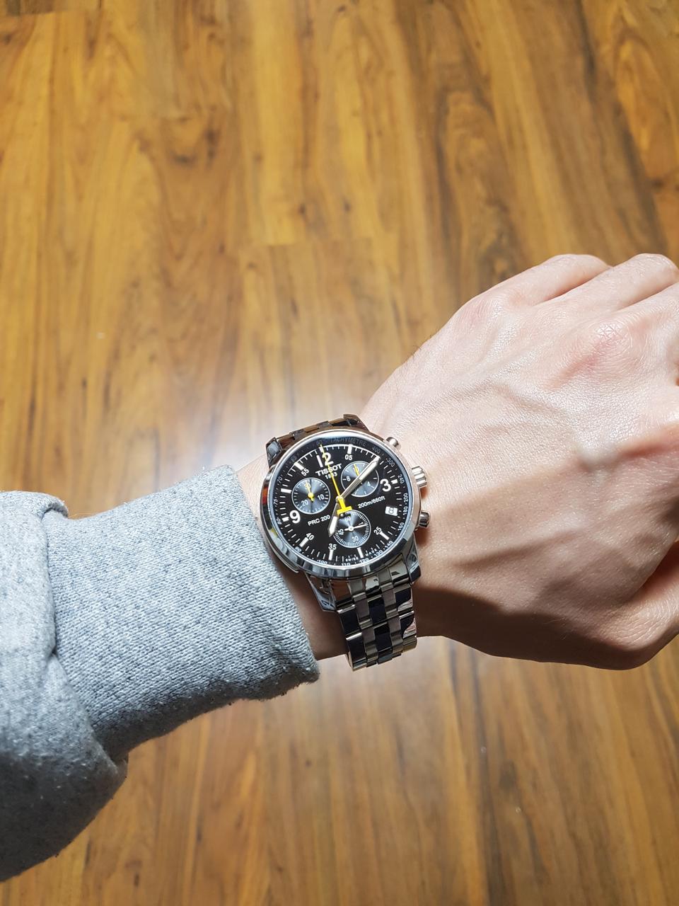 티쏘 PRC200 검판 구형 시계(신형 무브먼트)-가격인하-