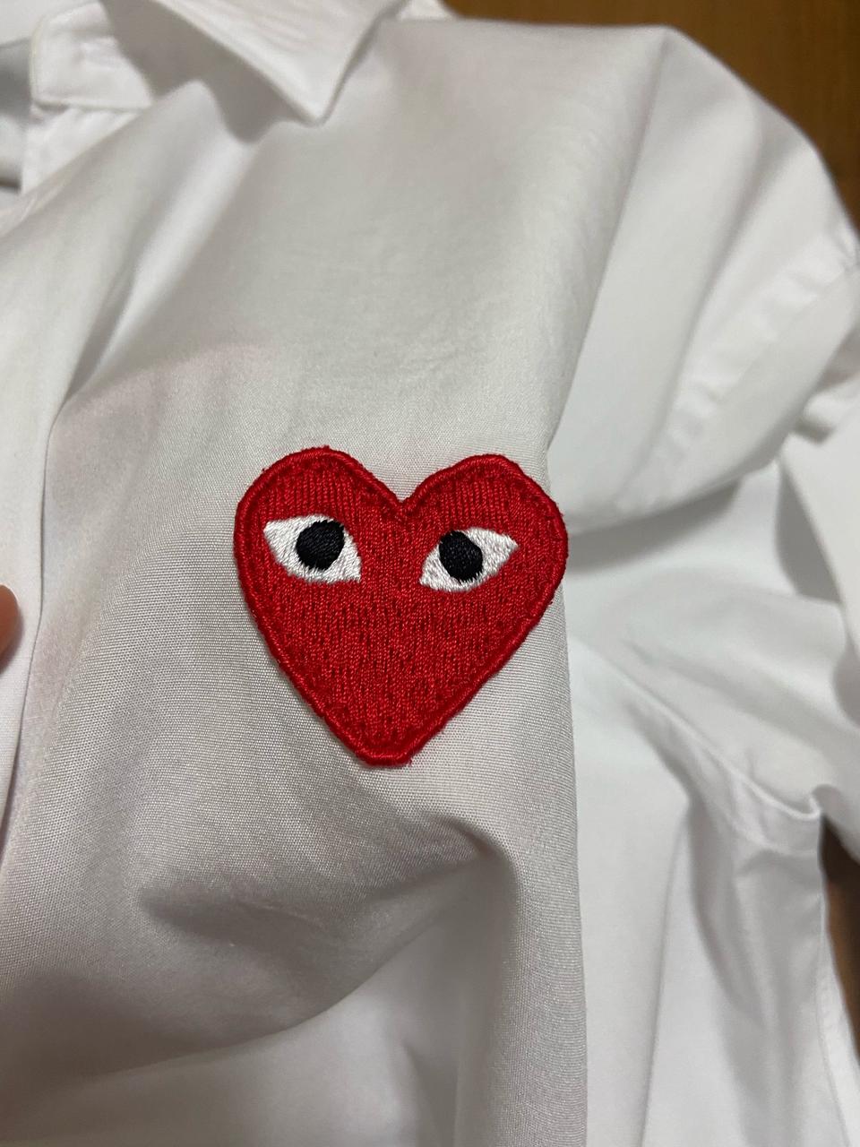 꼼데가르송 흰색 셔츠 L