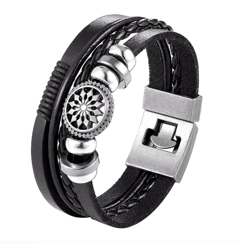 Multi-layer Leather Bracelet 레이어드 팔찌