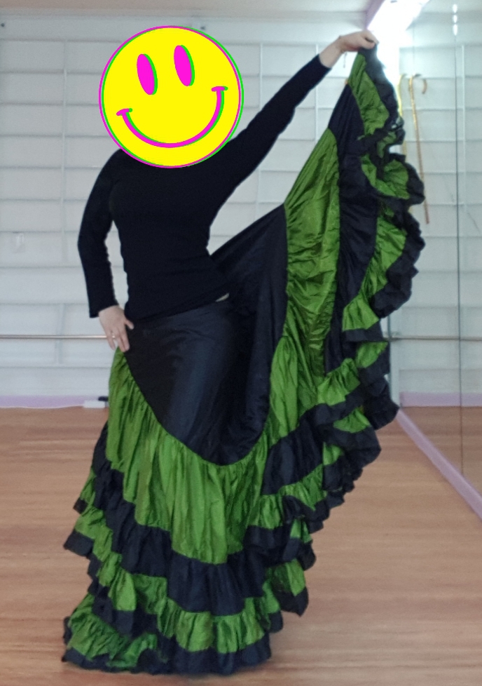 벨리댄스 플라멩고 광폭스커트