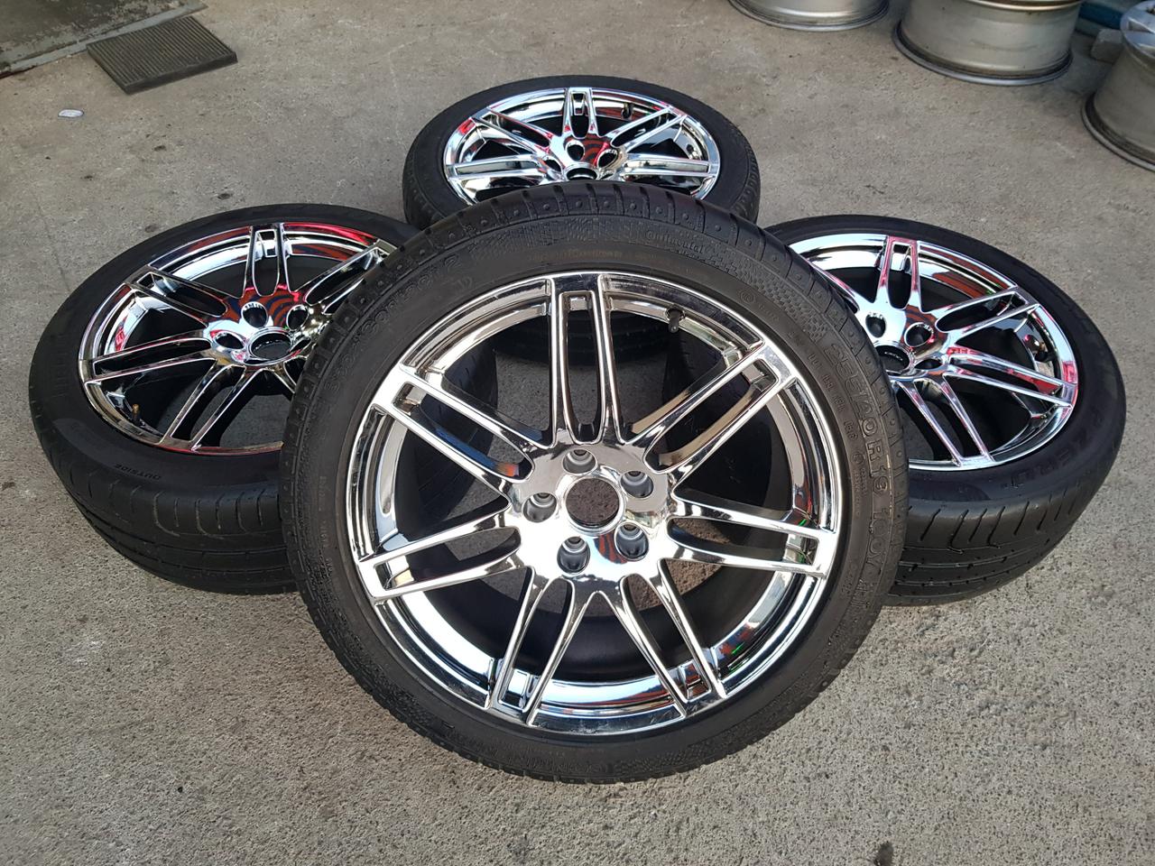 아우디 A6 순정 크롬 19인치 휠타이어 판매합니다~