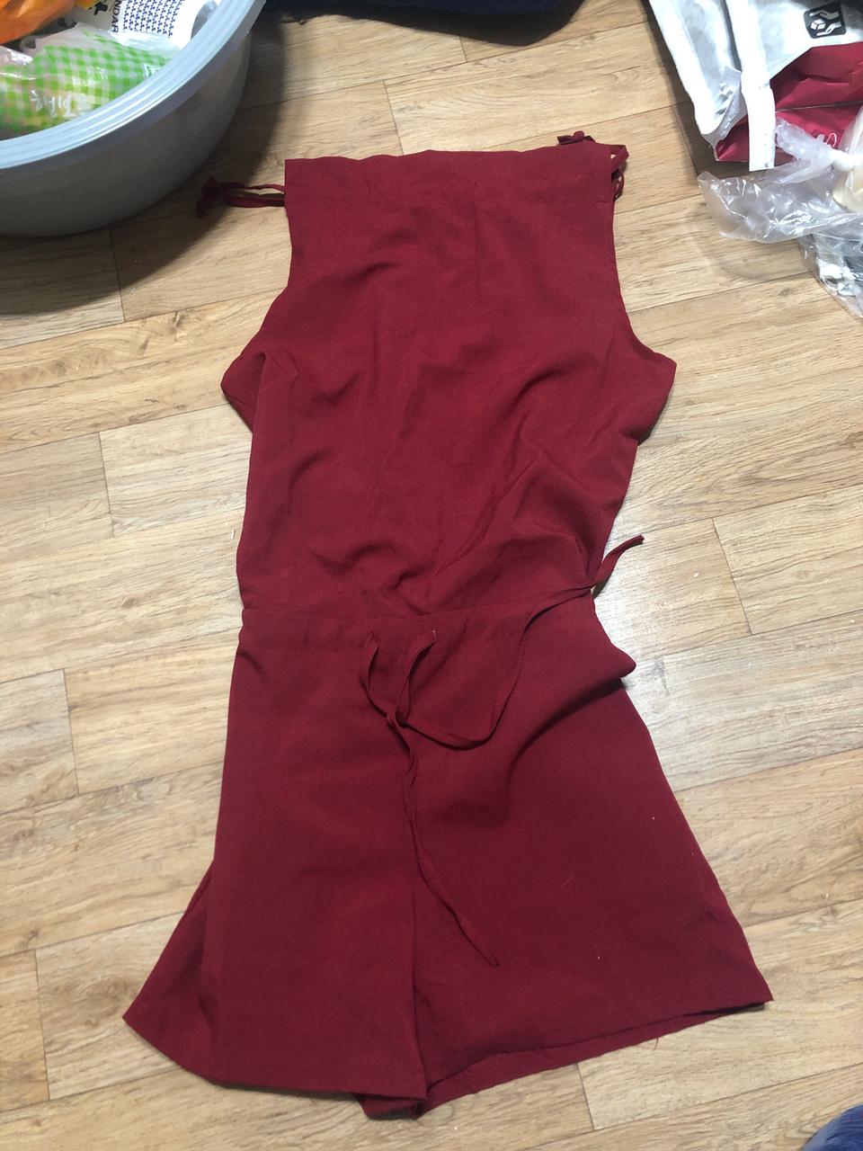 빨간색원피스바지