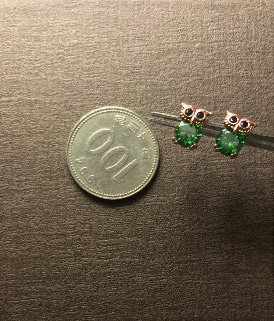 *새상품급 부엉이 실버925 이어링*