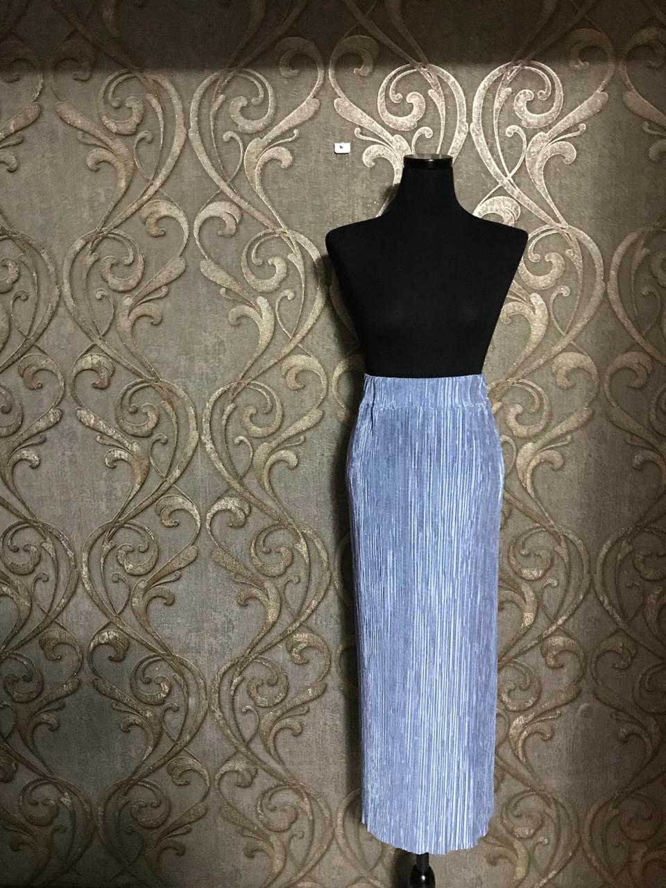 *•.새상품급/플리츠 롱 스커트