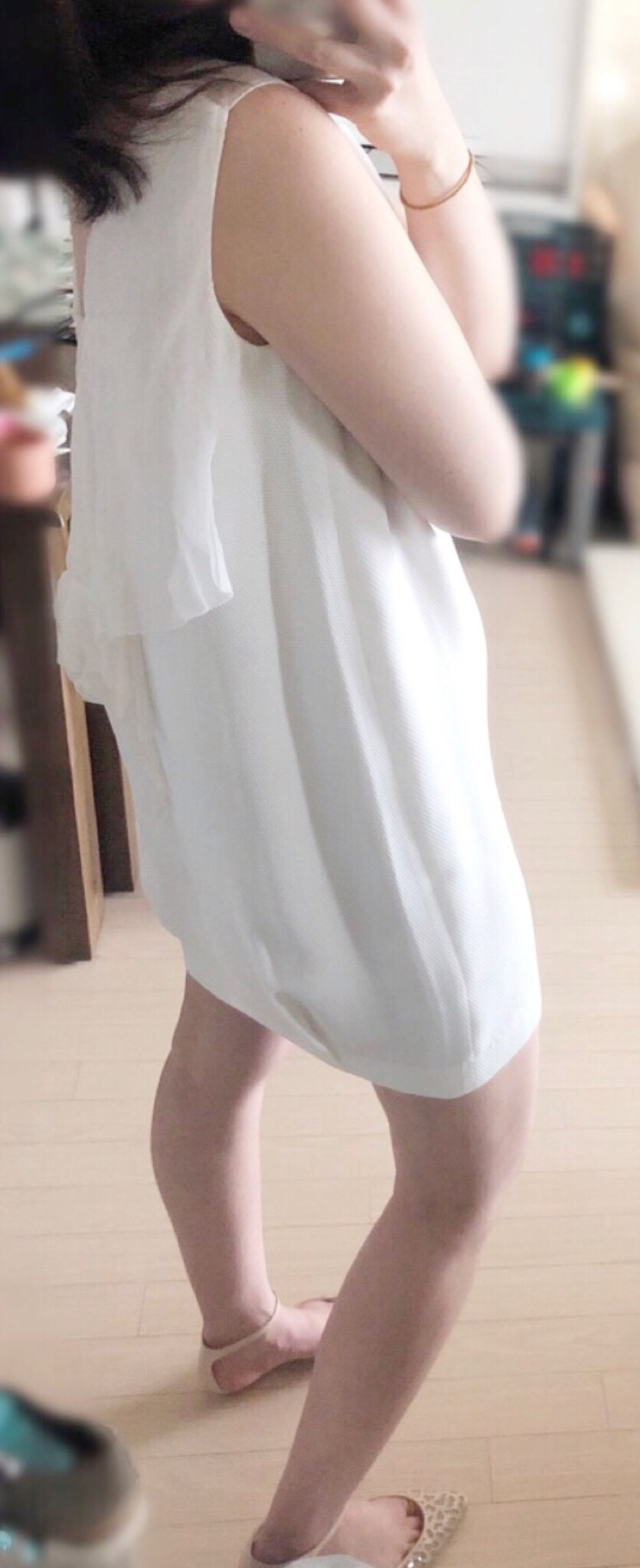 44반 ~마른 55 정품 발렌티노 프릴 백 원피스 lmml 산드로 마쥬