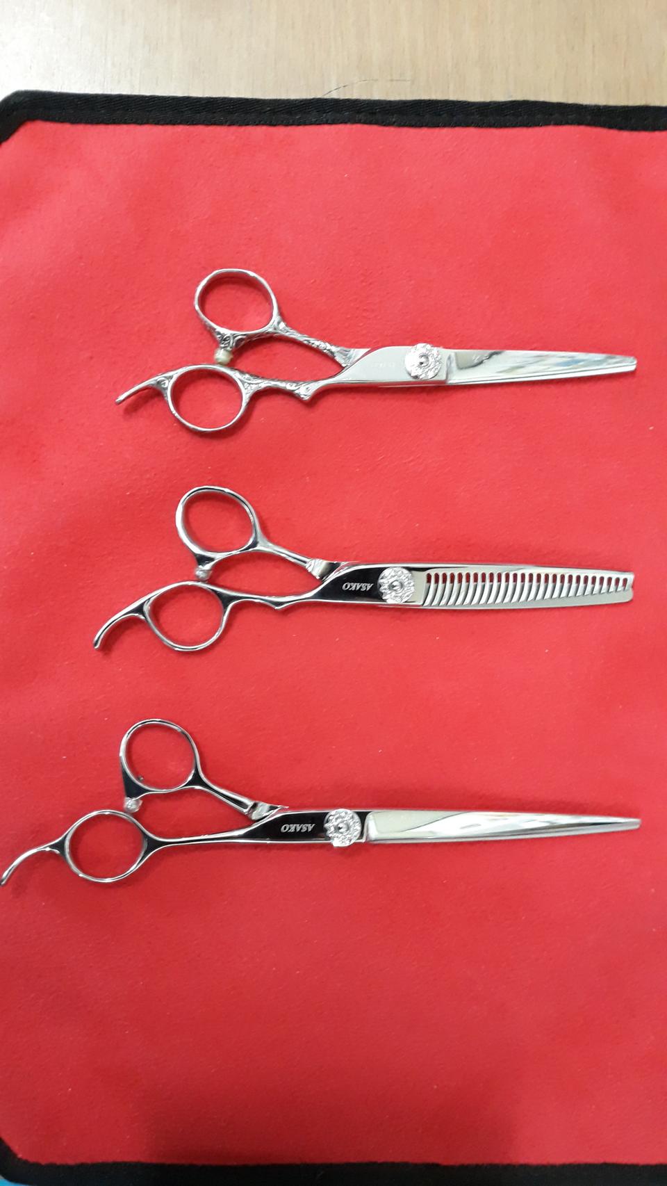 미용가위 3개에 49만원 싸게정리판매 새가위
