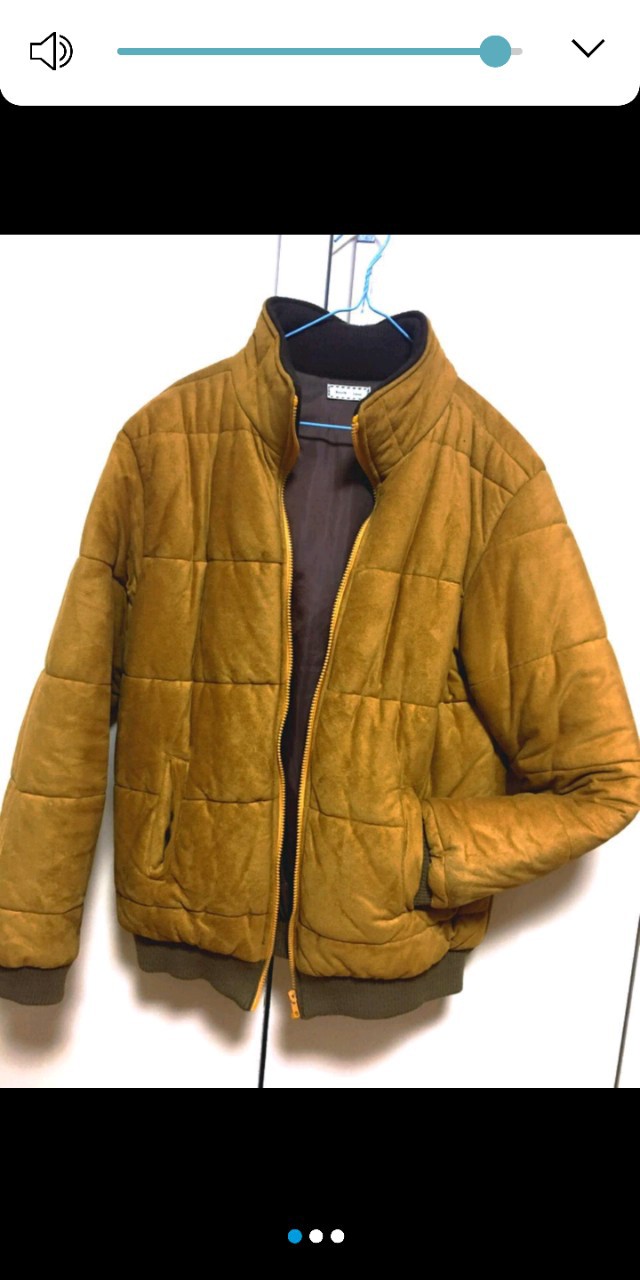 겨자색 남성점퍼  택포 