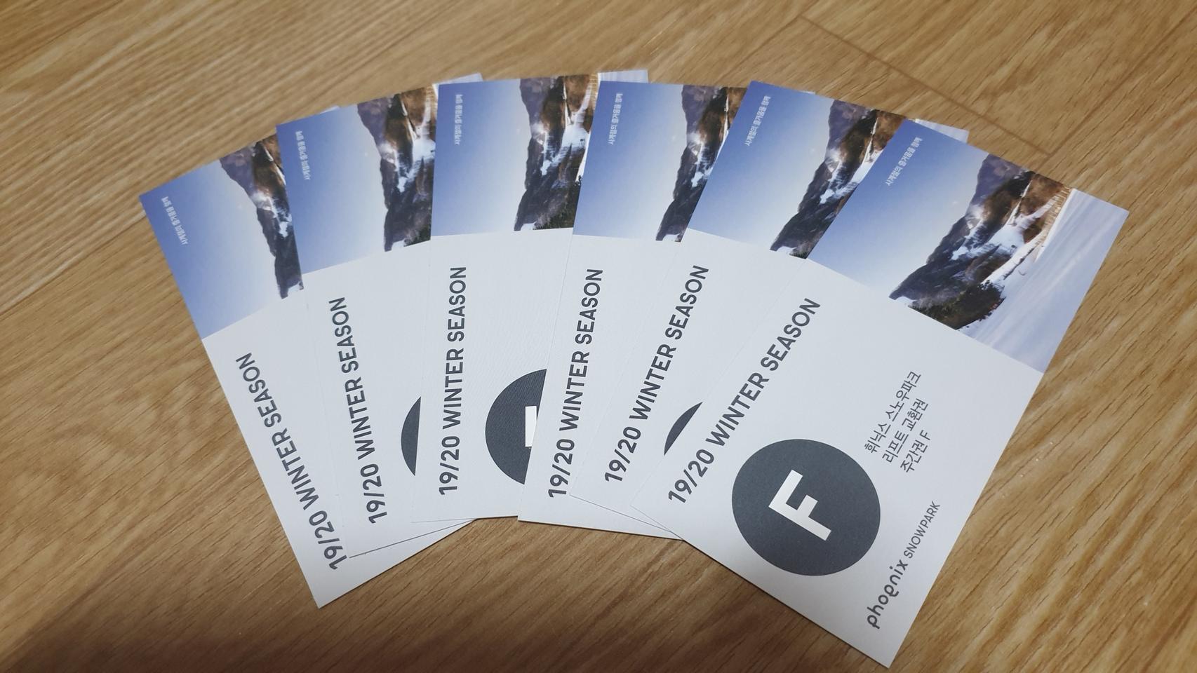 휘닉스파크 리프트 주간권