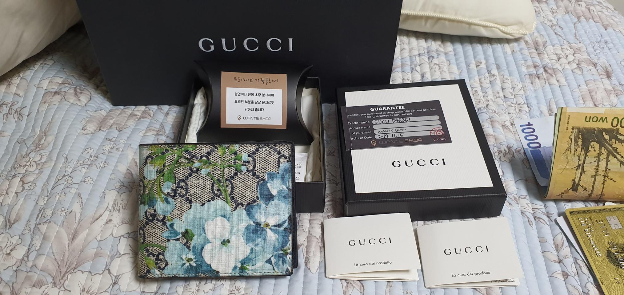 구찌 블룸 플라워 반지갑