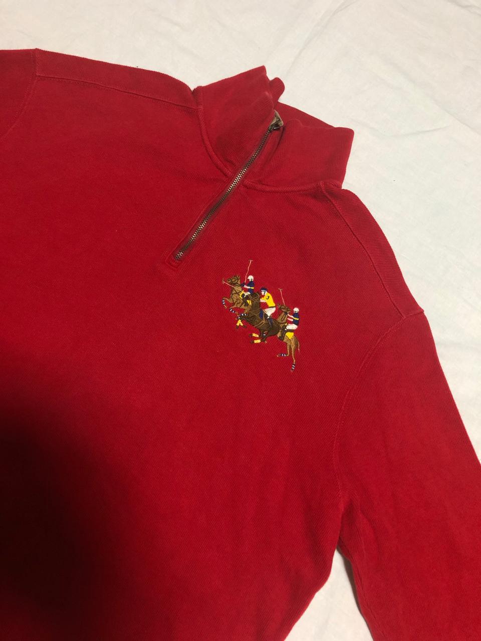 [105~110 실측확인!] 폴로 랄프로렌 반집업 니트!! 상태굳!!