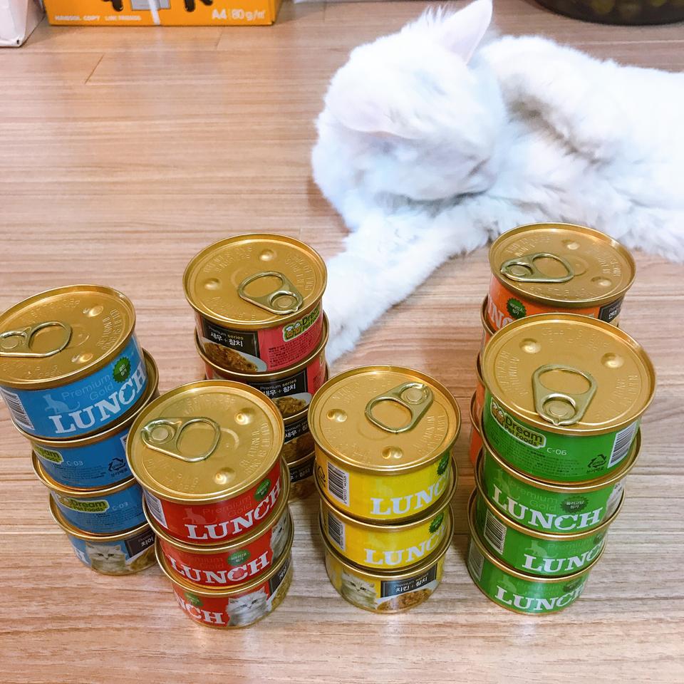 고양이 캔 간식 프리미엄 골드런치 6가지맛