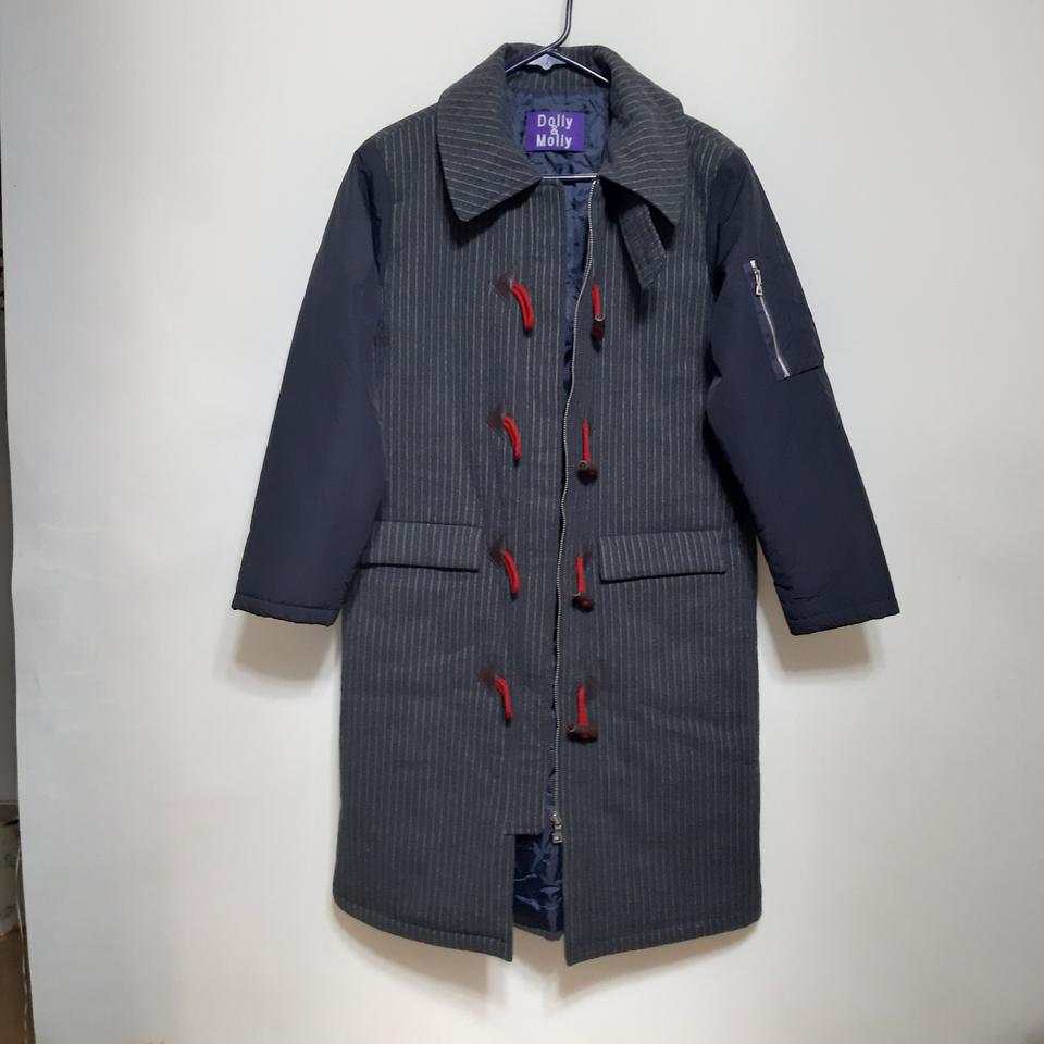 떡볶이 단추누빔 롱코트 여자95