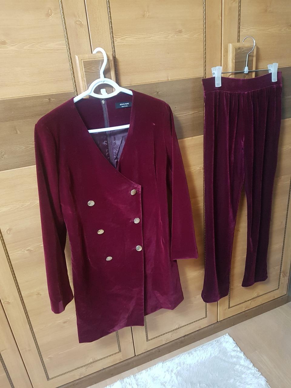 벨벳자켓  바지한벌