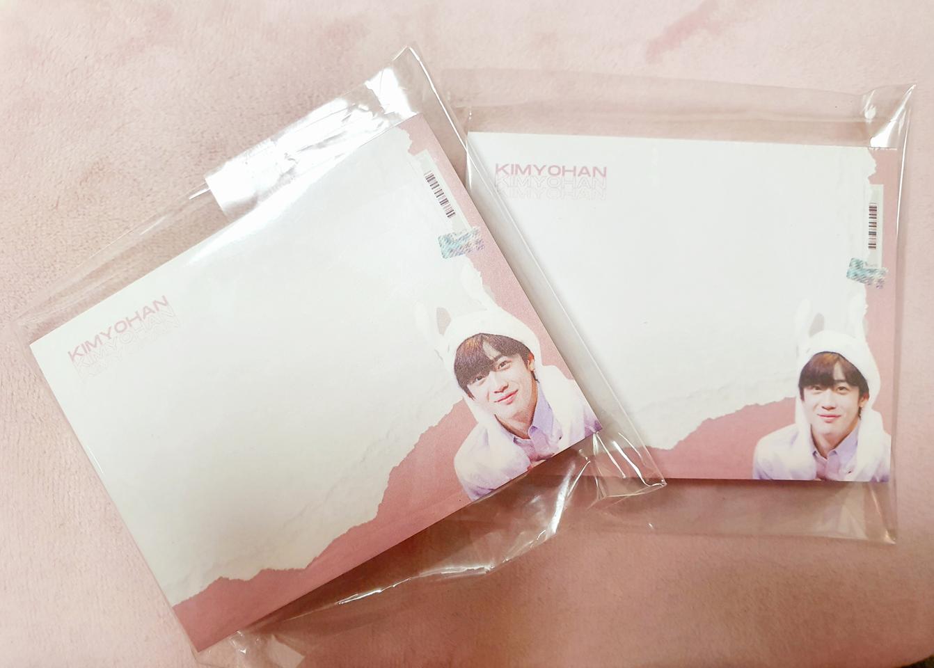 엑스원 김요한 line님 전시회 떡메모지 판매 새상품 X1 굿즈 요랑단