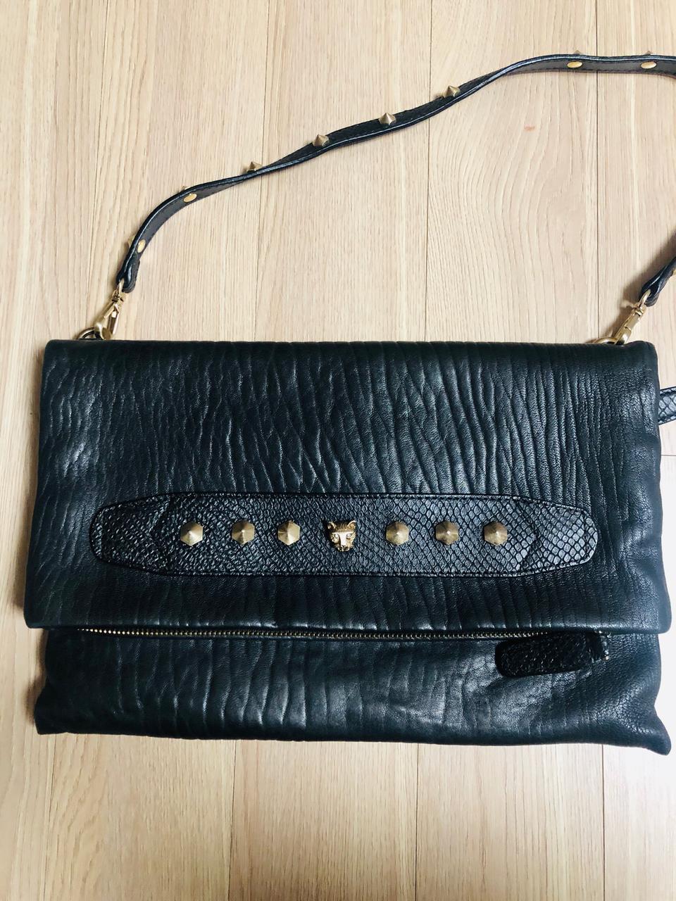 [ANNE KLEIN] 소가죽 클러치+크로스백