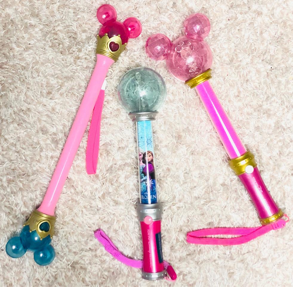 [개당]디즈니 미키 미니 겨울왕국 엘사 야광봉 세트