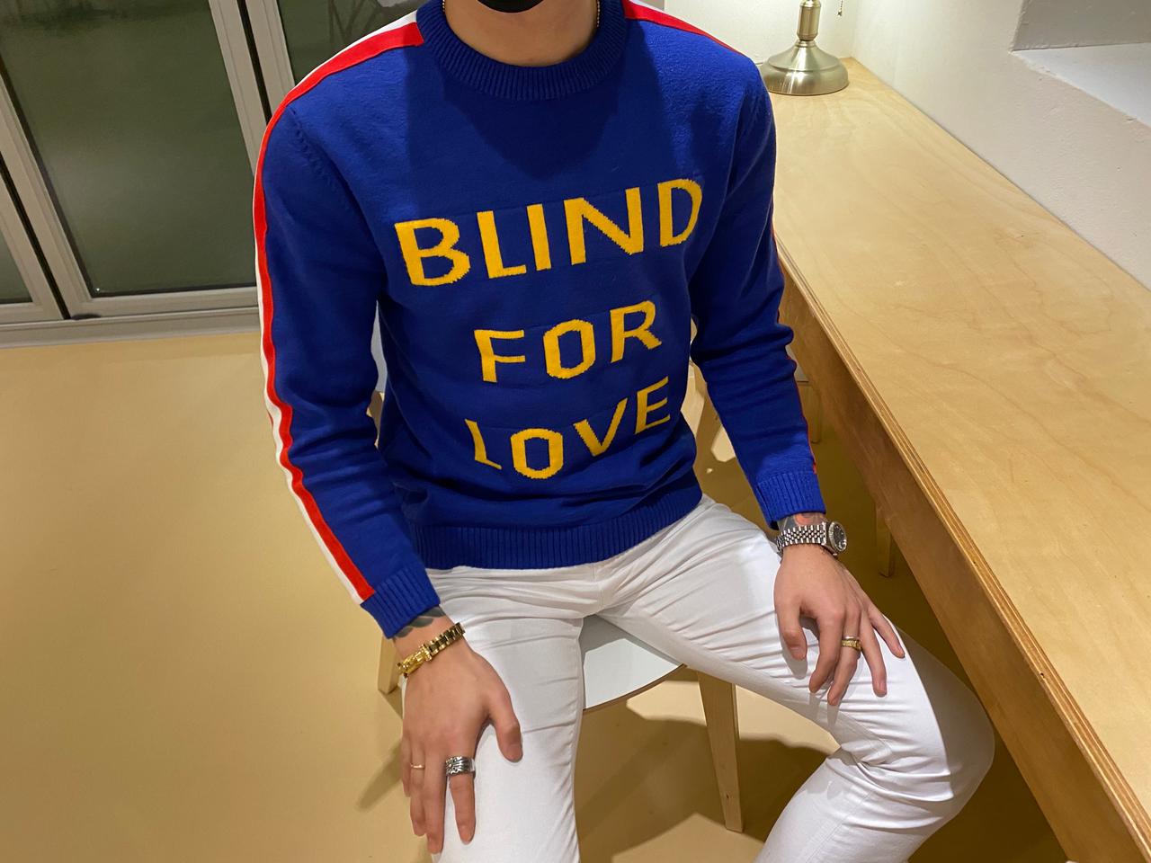 포 러브니트 블루 타이거 구찌