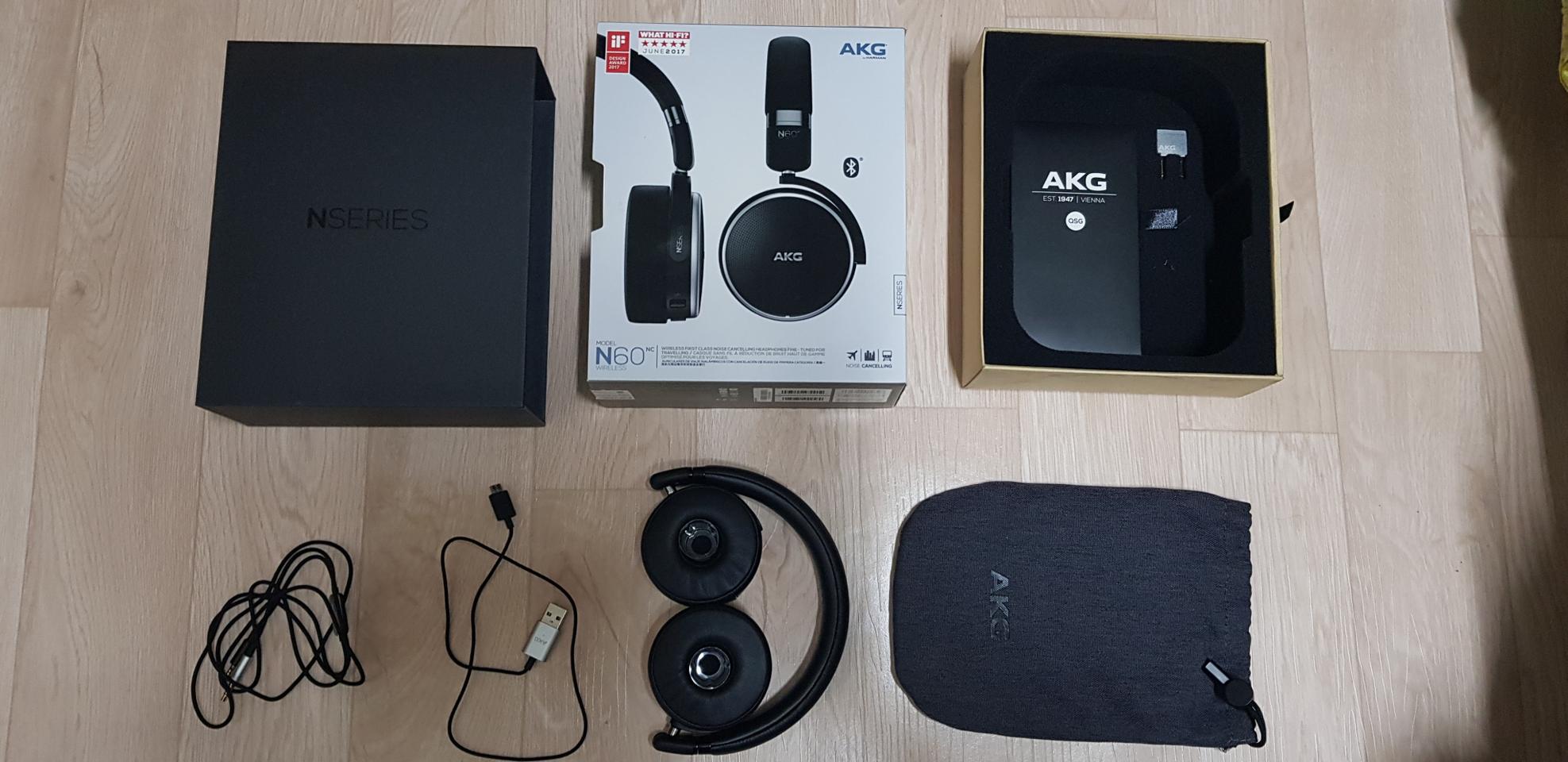 AKG N60NC Wireless 블루투스 노이즈캔슬링 헤드셋